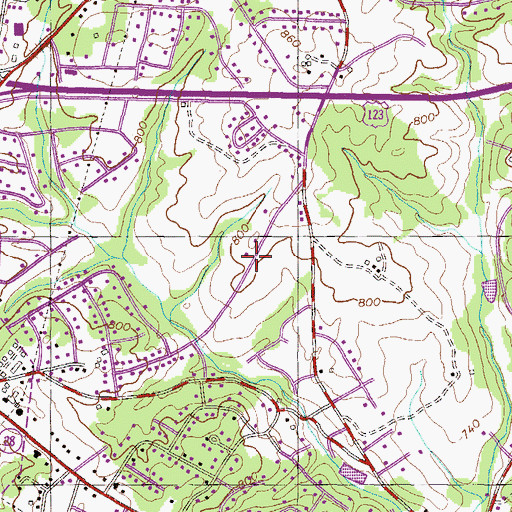 Topographic Map of Carolina Hills, SC