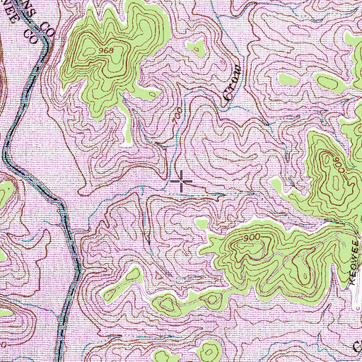 Topographic Map of Fort Prince George (historical), SC