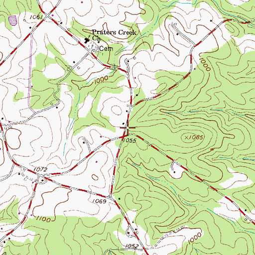 Topographic Map of Gates School (historical), SC