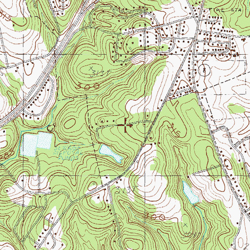 Topographic Map of Hamilton Heights, SC