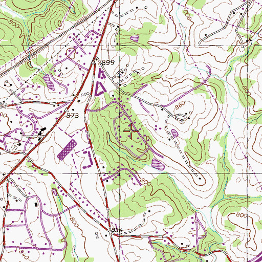 Topographic Map of Heatherwood, SC