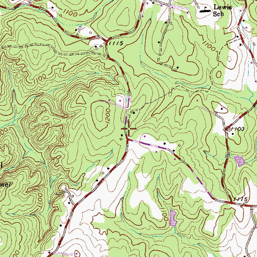 Topographic Map of Martin School (historical), SC