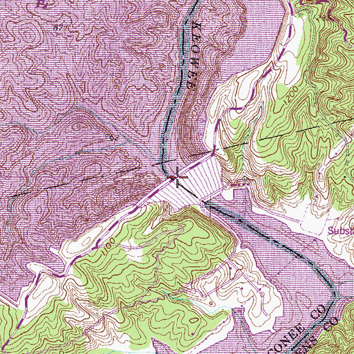 Topographic Map of McKenneys Ford (historical), SC