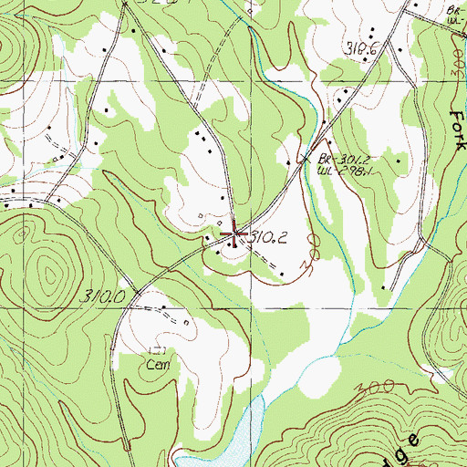 Topographic Map of Midway School (historical), SC