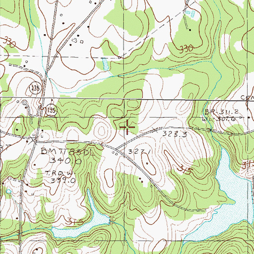 Topographic Map of Montague, SC