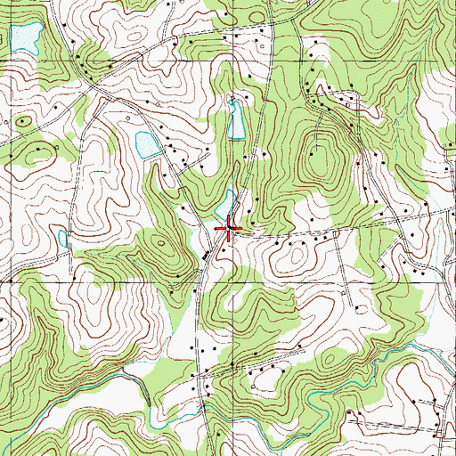 Topographic Map of Moons Store (historical), SC
