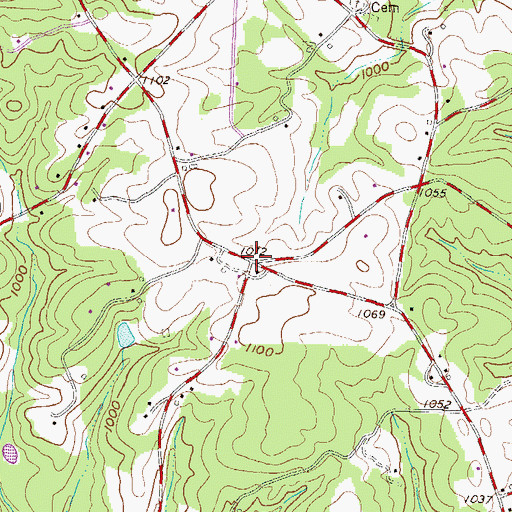 Topographic Map of Pearidge, SC
