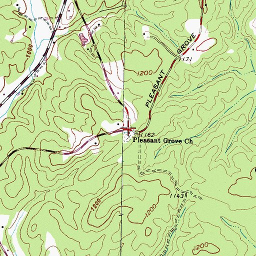 Topographic Map of Pleasant Grove School (historical), SC