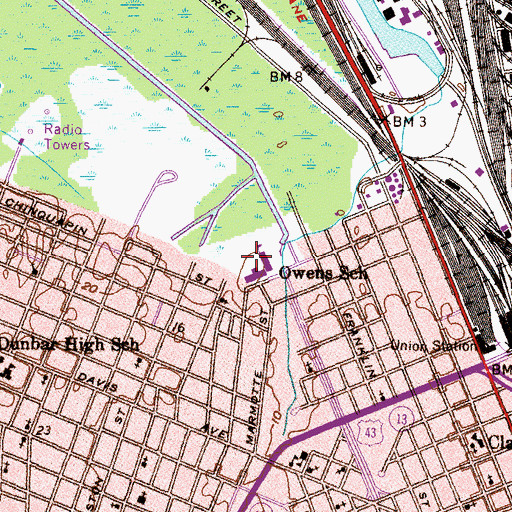 Topographic Map of Owens Elementary School, AL