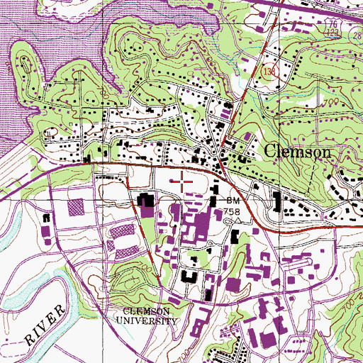 Topographic Map of Riggs Field, SC