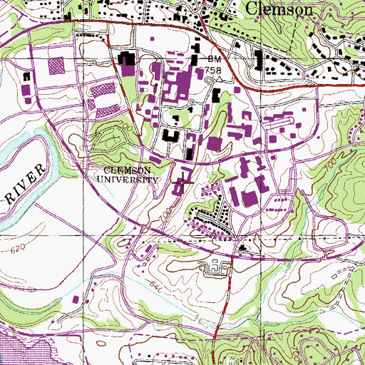 Topographic Map of Rudolph E Lee Gallery, SC