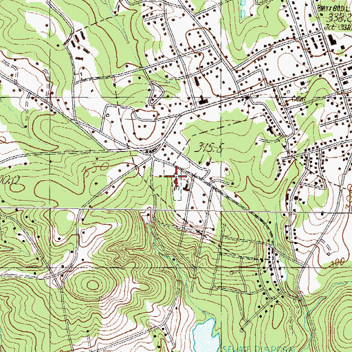 Topographic Map of Secona Cemetery, SC