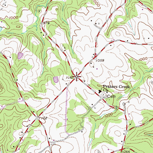 Topographic Map of Terrapin Crossroads, SC