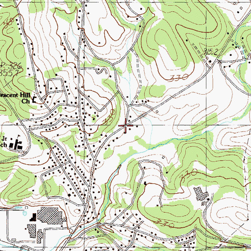 Topographic Map of Town Creek School (historical), SC