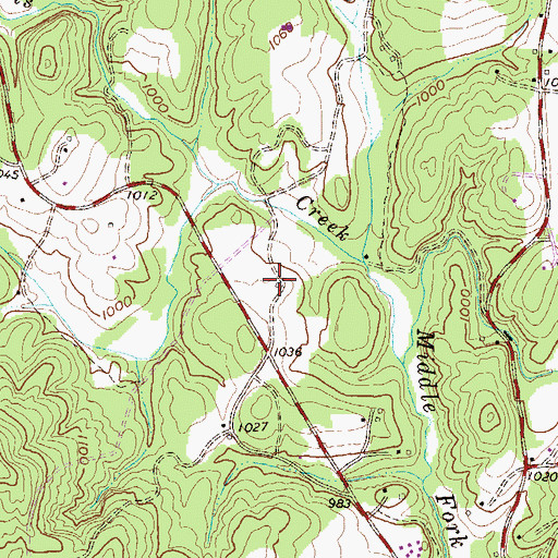Topographic Map of Twelve Mile School (historical), SC