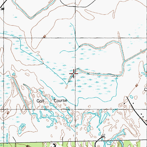 Topographic Map of Baker Bay, SC