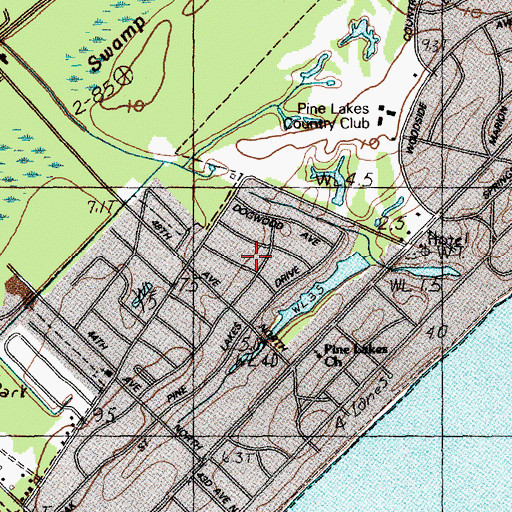 Topographic Map of Benton Park, SC