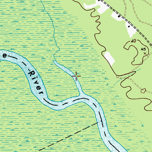 Topographic Map of Black Lake, SC