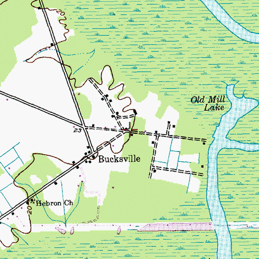 Topographic Map of Browns Chapel, SC