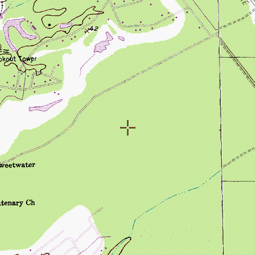 Topographic Map of Burning Ridge Golf Course, SC