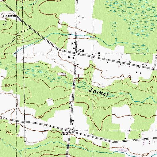 Topographic Map of Cannons Mill (historical), SC