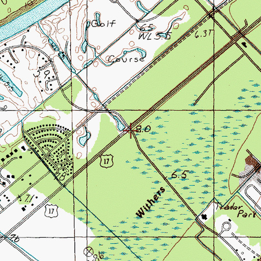 Topographic Map of Church of Christ, SC