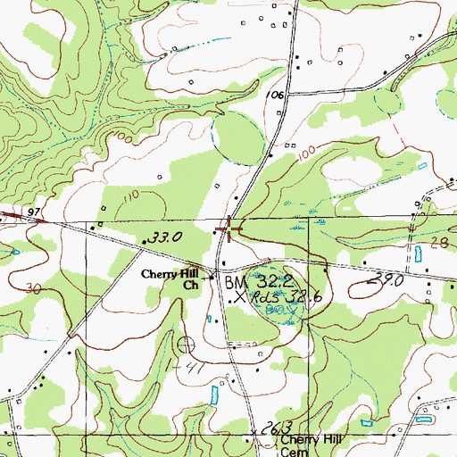 Topographic Map of Daisy School (historical), SC