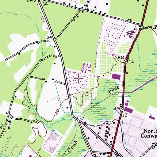 Topographic Map of Darden Terrace, SC