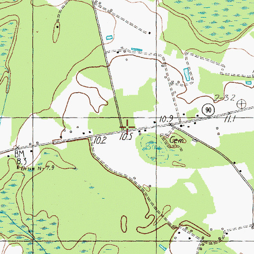 Topographic Map of Dogwood Neck (historical), SC