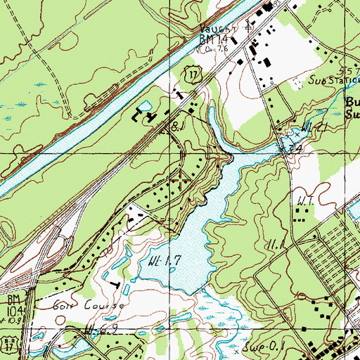 Topographic Map of Dunes Cove, SC