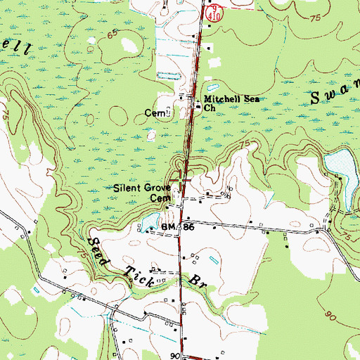 Topographic Map of Durham School (historical), SC