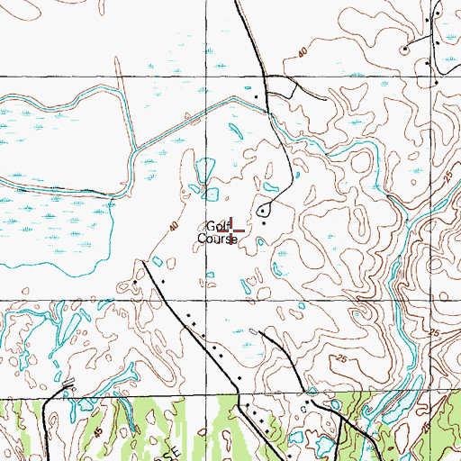 Topographic Map of Eagle Nest Golf Course, SC