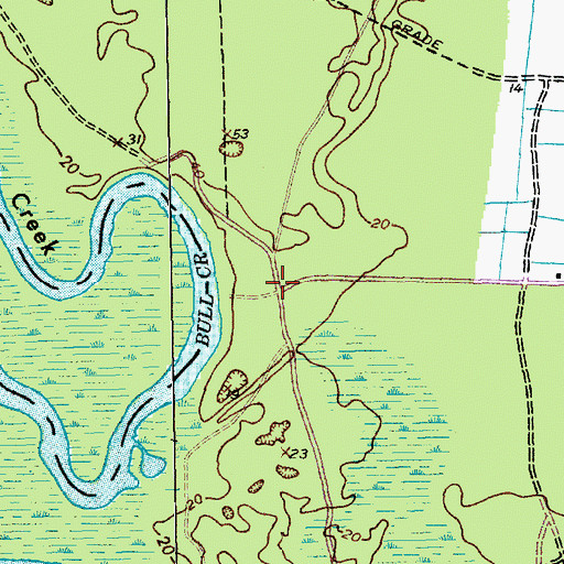 Topographic Map of Eddy Lake (historical), SC