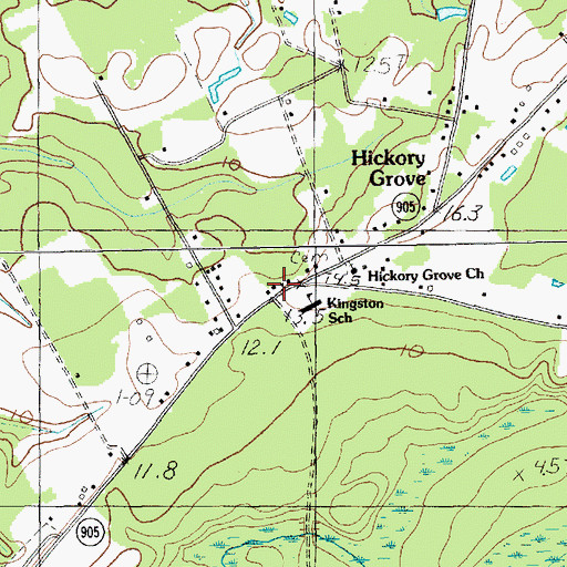 Topographic Map of Fairtraid, SC