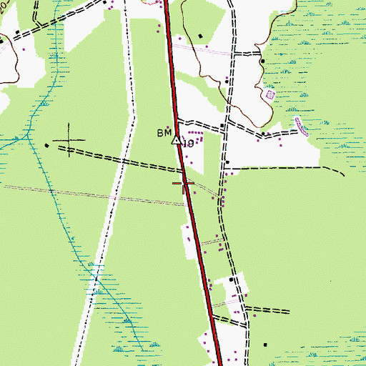 Topographic Map of Faith Church, SC