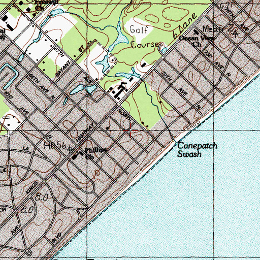 Topographic Map of Forest Dunes, SC