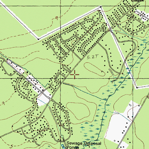 Topographic Map of Forestbrook, SC