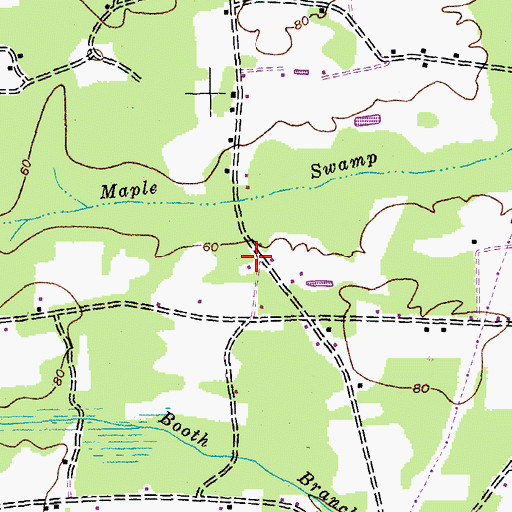 Topographic Map of Friendship Church, SC