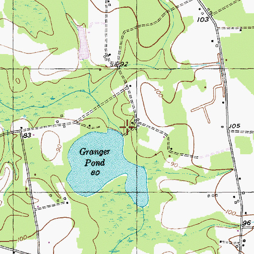 Topographic Map of Grainger Mill (historical), SC