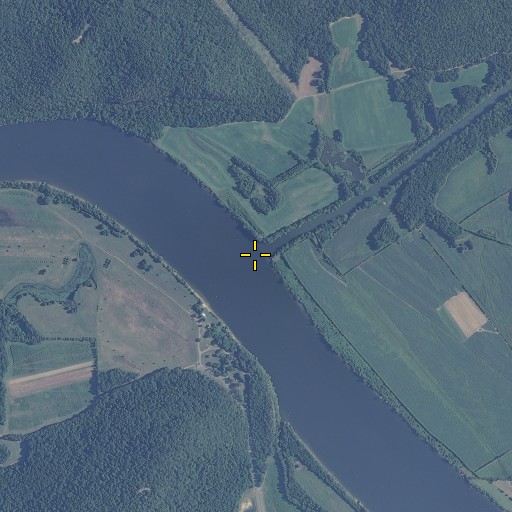 Aerial/Satellite Image of Paint Rock River, AL
