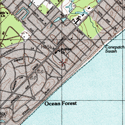 Topographic Map of Highlands, SC