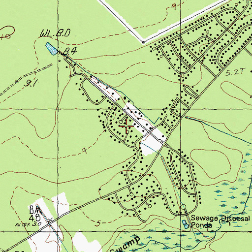 Topographic Map of Hunter Fields, SC
