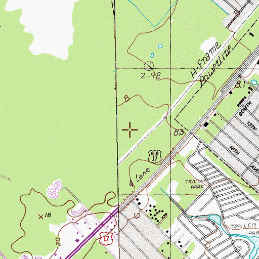 Topographic Map of Indigo Creek Golf Club, SC