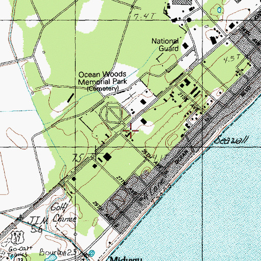 Topographic Map of Kingway Pentecostal Holiness Church, SC