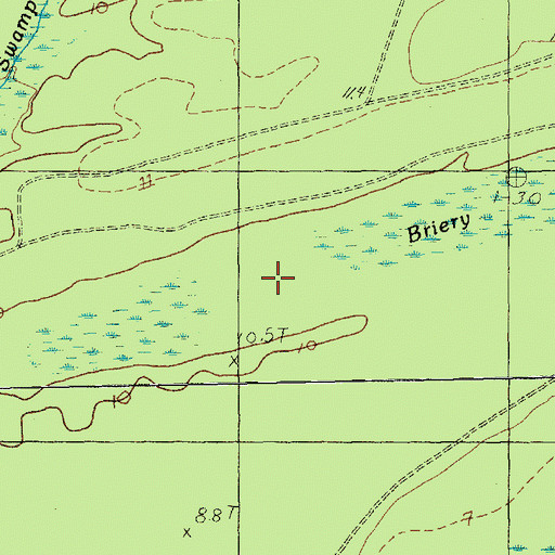 Topographic Map of Loblolly Swamp, SC