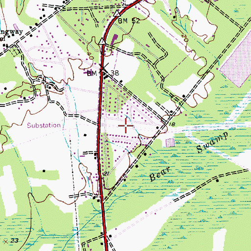 Topographic Map of Longwood, SC