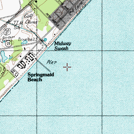 Topographic Map of Midway, SC
