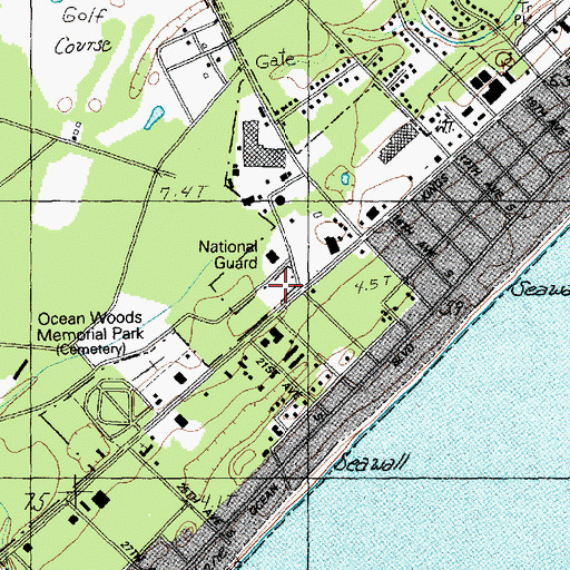 Topographic Map of Midway Park, SC