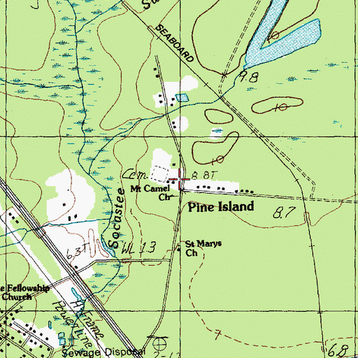 Topographic Map of Mount Carmel Church, SC