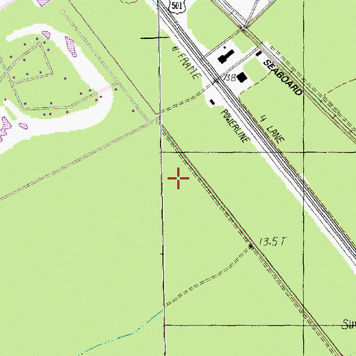 Topographic Map of Myrtle Trace, SC